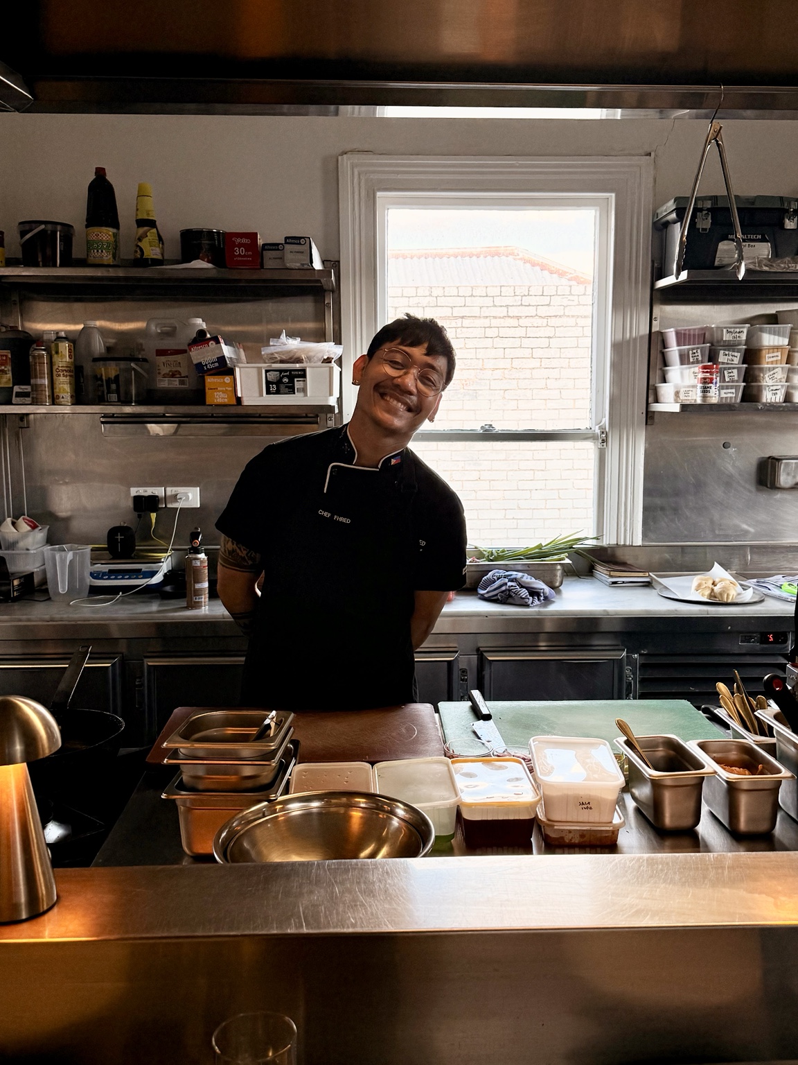 Chef Fhred in chef uniform