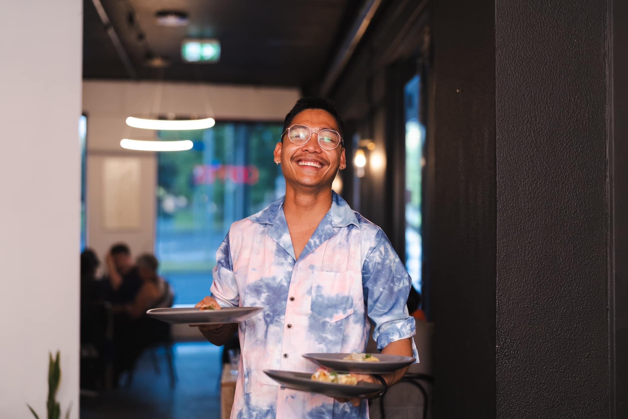 Chef Fhred during service